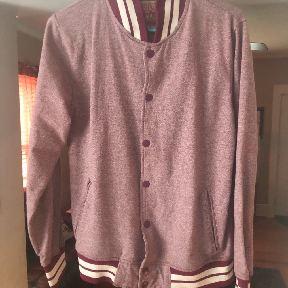Varsity button up jacket!